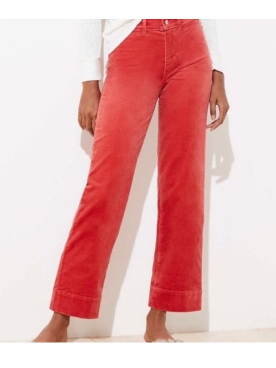 LOFT Pants - Loft Velvet High Waist Wide Leg Pants